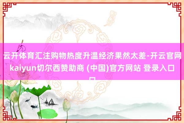 云开体育汇注购物热度升温　　经济果然太差-开云官网kaiyun切尔西赞助商 (中国)官方网站 登录入口