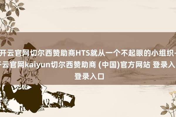 开云官网切尔西赞助商HTS就从一个不起眼的小组织-开云官网kaiyun切尔西赞助商 (中国)官方网站 登录入口