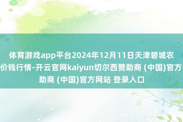 体育游戏app平台2024年12月11日天津碧城农居品批发商场价钱行情-开云官网kaiyun切尔西赞助商 (中国)官方网站 登录入口