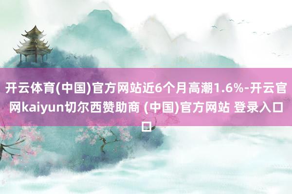 开云体育(中国)官方网站近6个月高潮1.6%-开云官网kaiyun切尔西赞助商 (中国)官方网站 登录入口