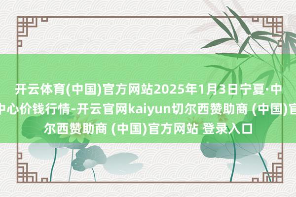 开云体育(中国)官方网站2025年1月3日宁夏·中宁外洋枸杞往来中心价钱行情-开云官网kaiyun切尔西赞助商 (中国)官方网站 登录入口
