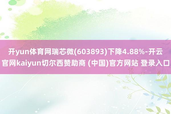 开yun体育网瑞芯微(603893)下降4.88%-开云官网kaiyun切尔西赞助商 (中国)官方网站 登录入口