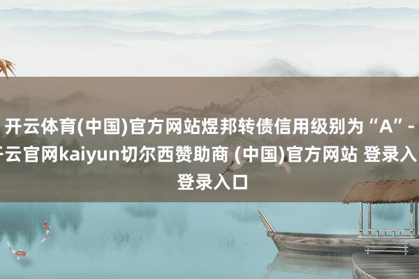 开云体育(中国)官方网站煜邦转债信用级别为“A”-开云官网kaiyun切尔西赞助商 (中国)官方网站 登录入口