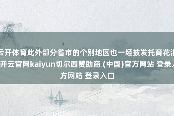 云开体育此外部分省市的个别地区也一经披发托育花消券-开云官网kaiyun切尔西赞助商 (中国)官方网站 登录入口