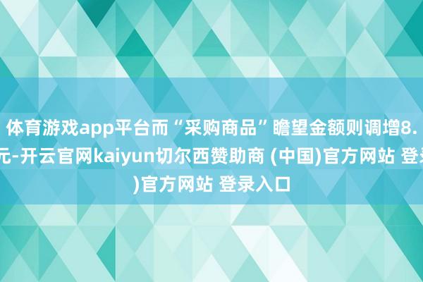 体育游戏app平台而“采购商品”瞻望金额则调增8.18亿元-开云官网kaiyun切尔西赞助商 (中国)官方网站 登录入口