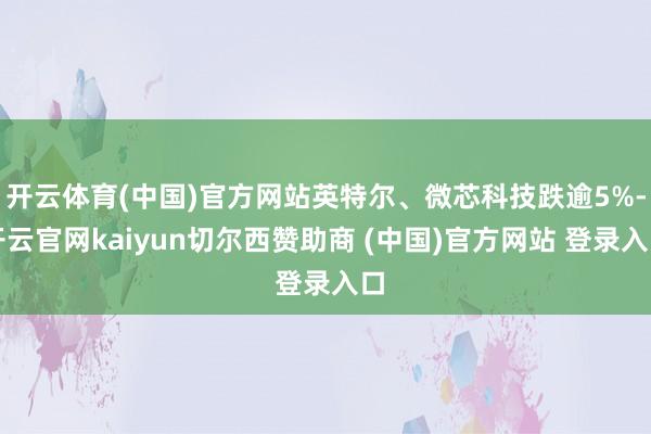 开云体育(中国)官方网站英特尔、微芯科技跌逾5%-开云官网kaiyun切尔西赞助商 (中国)官方网站 登录入口